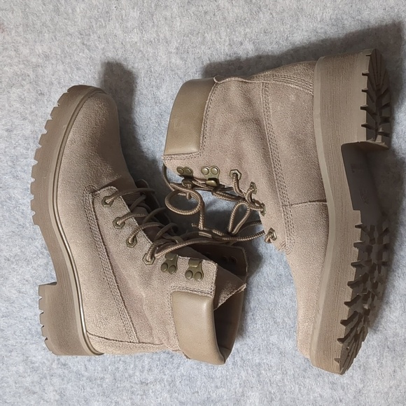 Timberland Carnaby Cool Suede Boot Taupe Women Size 8 - Picture 10 of 13